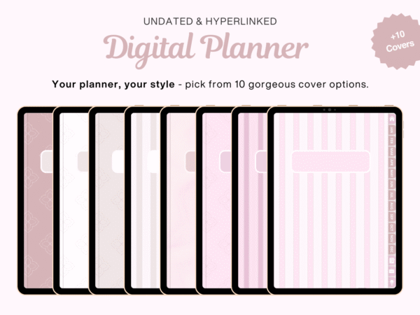 Undated Digital Planner – Luxury Life Planner | Sunday Start